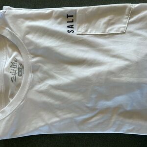Salt Life Classic White Long Sleeve Tee with Pocket